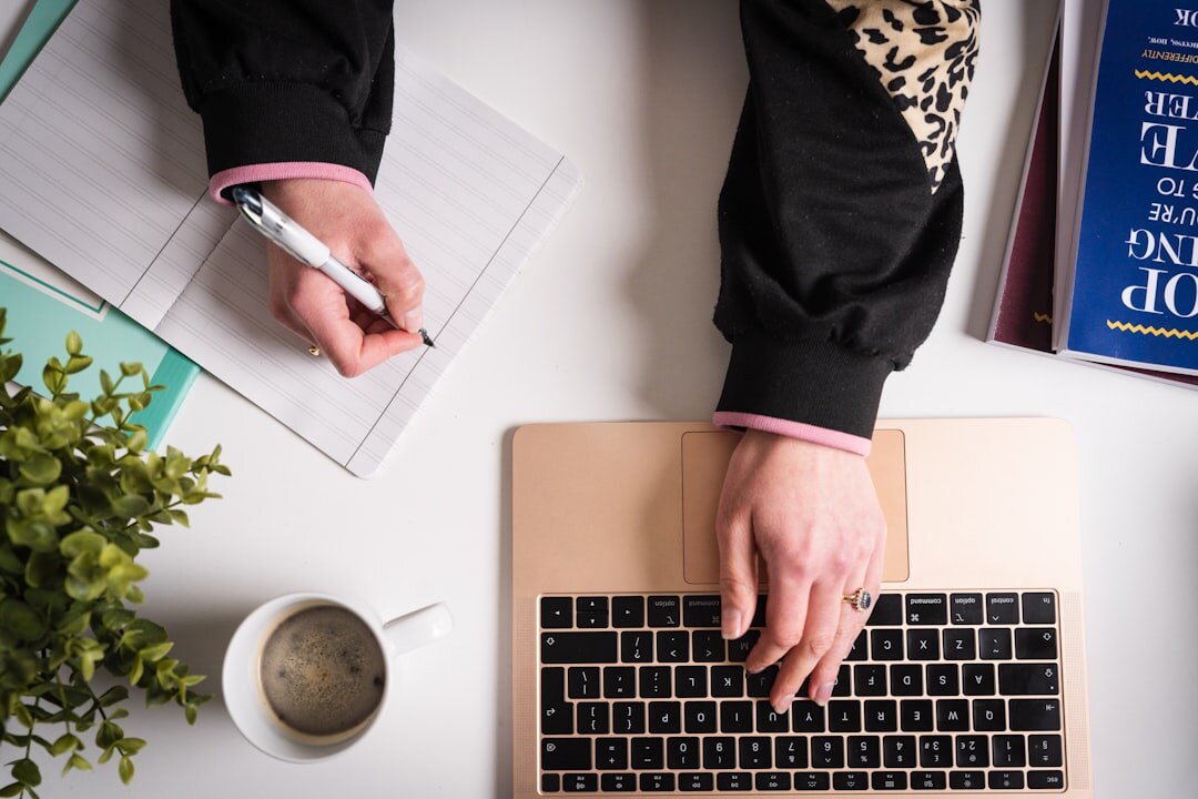 blocked writer at desk
